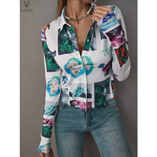 Женские модные рубашки VAZN China At AliExpress