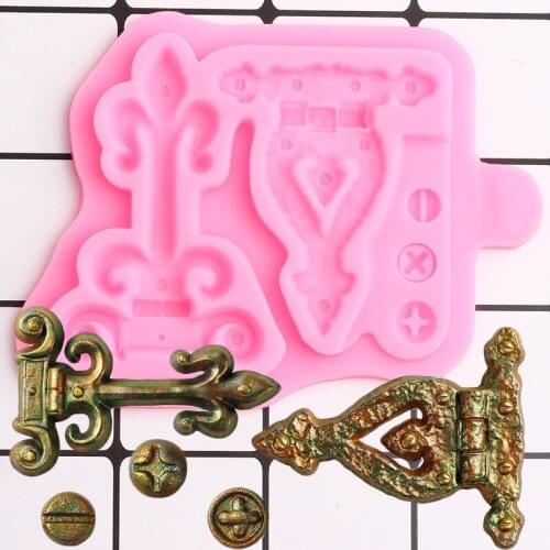 Hinge Screw Silicone Mold Cake Border Fondant Molds Cake Decorating Tools Chocolate Gumpaste Moulds Polymer Candy Clay Mould