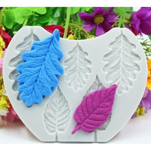 1pc 10.5×8.5×0.5cm Creativity Newest Diy Tree Leaf Decor Press Cake Silicone Mould Foil Silicone Mold Mould Cake Molding Fo I8Z0