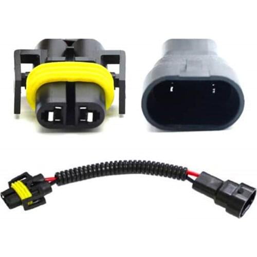 1pc 9006 To H11 H8 Headlight Fog Light Conversion Connector Wiring Harness Plug A70F