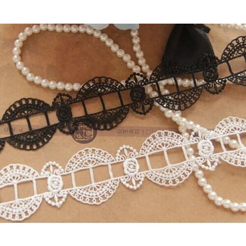 1yard/lot Width:3.5cm Elegant hollow trims for DIY Water soluble polyester lace Garment embellishment accessories(ss-654)