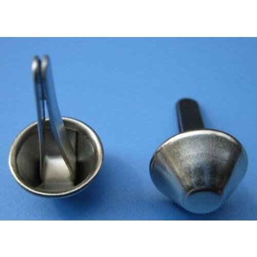 White Metal Brads Scrapbooking Craft Embellishment Card Making Decorative DIY Rivets Fastener Brads Pin Nail,15*23mm,100Pcs