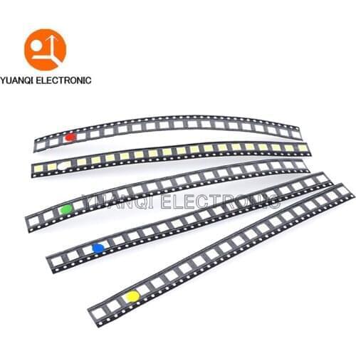 100pcs 5050 SMD LED White Red Blue Yellow Green Warm White Light Emitting Diode