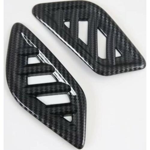 Car Front Console Air Condition Vent Outlet Cover Carbon Fiber Pattern for Nissan Rogue X-Trail Xtrail T33 2021 2022