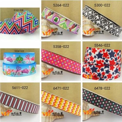 Free shipping printed cartoon grosgrain ribbo5163