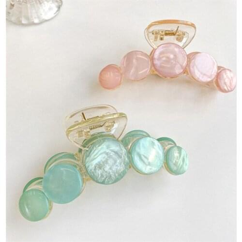 Shiny Hair Claws Clips Crab For Women Girls Acrylic Hairpins Hair Barrettes Hairgrip Ladies Ponytail Holder Hair Accessories