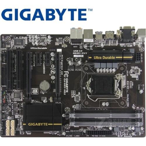 GIGABYTE GA-B85-HD3 Desktop Motherboard B85 Socket LGA 1150 i3 i5 i7 DDR3 32G Micro-ATX UEFI BIOS Original Used Mainboard