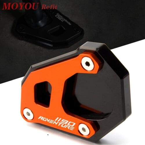 For KTM Adventure 1290 1050 1090 1190 Adv Motorcycle Accessories CNC Kickstand Foot Side Stand Extension Pad Support Plate