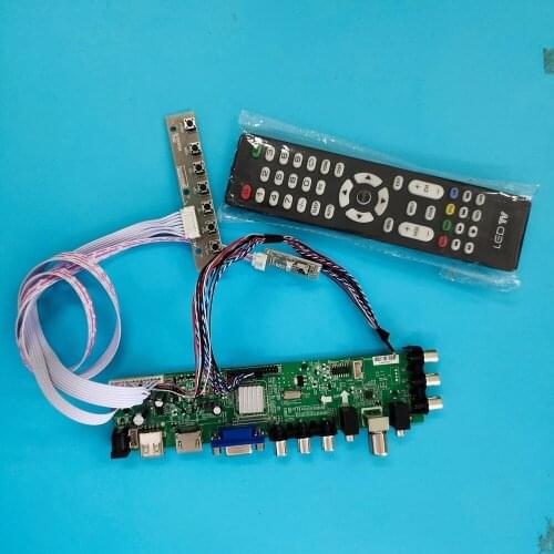 Kit For LP125WH2-SLD1/B1/B2/B3/T1/T3/B4/T2 controller board digital DVB-T TV LVDS USB AV Signal WLED 1366X768 40pin VGA LED HDMI