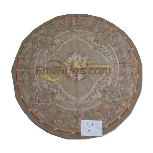 Rugs for bedroom round aubusson rug handmade woolen carpets 114 5x5 gc125aub yg15