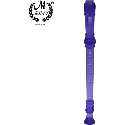 M MBAT Removable Flute ABS Treble clarinet Soprano Recorder Woodwind Musical instrument Rainbow Seven colors With Cleaning Rod