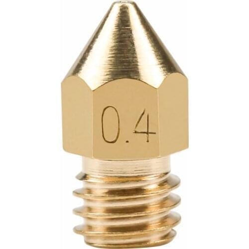 1Pc MK8 Makerbot Brass Copper Nozzle 0.2/0.3/0.4/0.5/0.6/0.8/1.0mm Extruder Print Head 1.75/3.0MM For 3D Printer