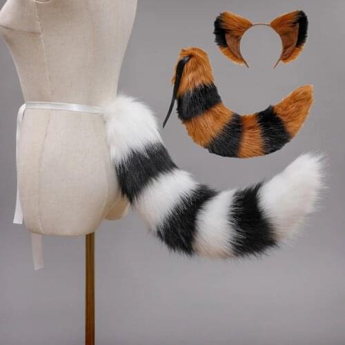Fox Anime Beast Ear Beast Tail Wolf Ear Cat Ear Fox Ear Headband COSPLAY Kawaii Droppshing