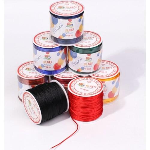 1pcs 1.5mm 55meter/Roll Multicolor Nylon Rope For DIY Pacifier Chain Necklace Bracele Baby Toys Accessories