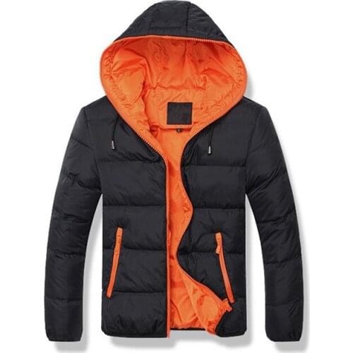 2019 New Style Classic Mens Hooded Cotton-padded Clothes Korean-style Thick Warm Short Cotton-padded Clothes Youth Jacket