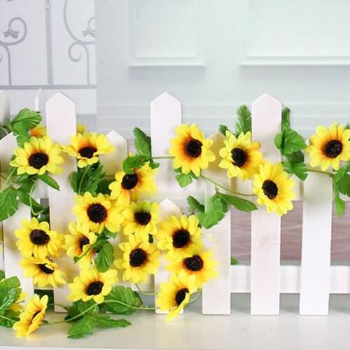 Sunflower artificial flower Garden Artificial Bouquet Fake Flower Gift Bridal Bouquet Decorate flowers for Wedding Home Decor
