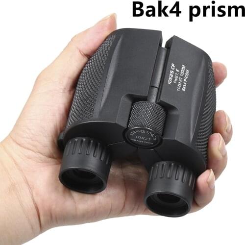 10x25 Professional Binoculars BAK4 Prism High Powered Binocular Portable Hunting Telescope Scope for Birdwatching Concert Travel