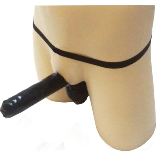 Sexy Black Mens G strings Underwear Men Hot sheath for big huge Socks Pouch Thong Underpanty