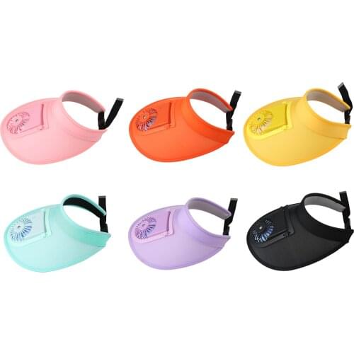 Adult Kid Solar Fan Hat Summer Outdoor hat For Outdoor Camping UV Protection