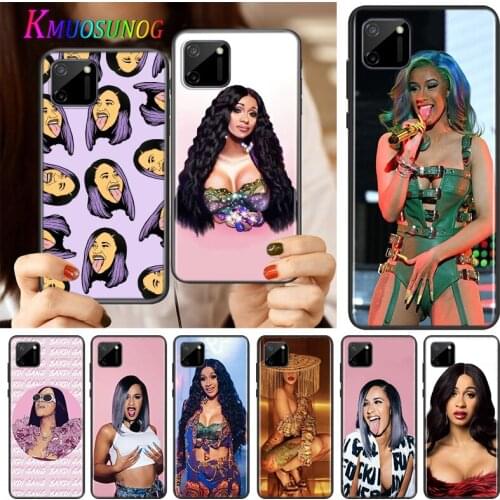 Rapper Pop Cardi B Rap Silicone Cover For Realme V15 X50 X7 X3 Superzoom Q2 C11 C3 7i 6i 6s 6 Global Pro 5G Phone Case