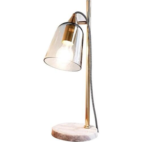 Modern simple decoration marble glass living room study bedroom bed office head model room hotel desk lamp