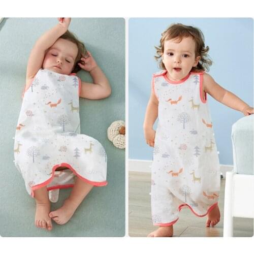 New Summer Muslin Cotton Thin Six-Layer Gauze Sleeping Bag Baby Bedding Baby Bebe Sacks Sleepsacks Breathable Baby Sleeping Bags
