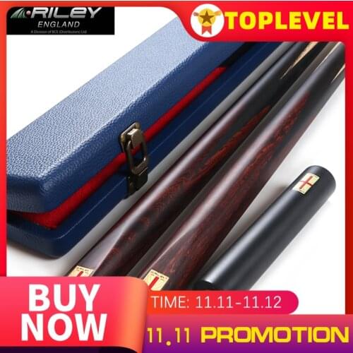 Ultra Luxury RILEY One Piece Cue Snooker Cue For Competition Handmade Billiard Cue Kit Stick with Case with Extension 9.5mm Tip