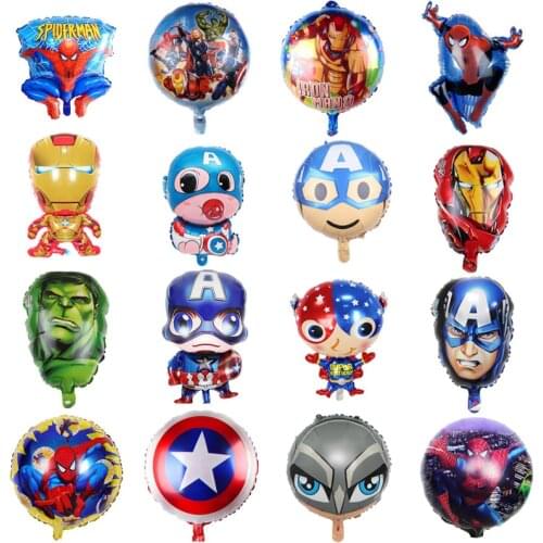 Spiderman Theme Balloon Marvel Kids Party Supplies Decor Balloon Avenger Birthday Gift Baby Shower Anniversary Party Decoration