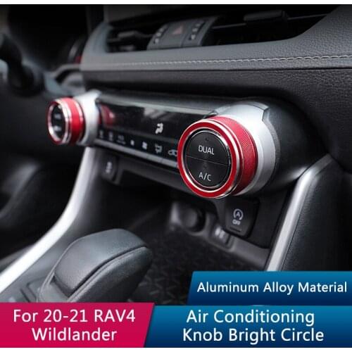 TAJIAN Car Interior Modified Air Conditioning Rotating Bright Circle Special Dedicated For 20-21 Toyota RAV4/Wildlander