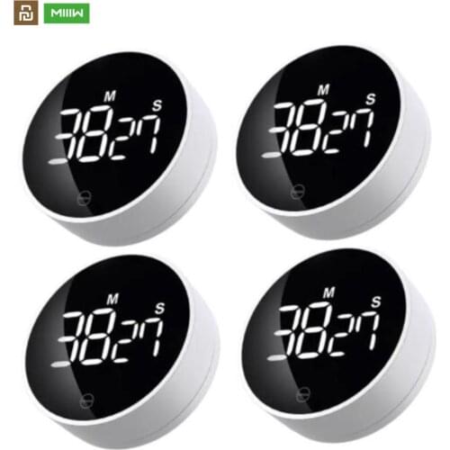 Youpin Miiiw Rotating Timer Brightness Adjustable Magnetic LED Digital Display Portable Simple Kitchen Cooking Alarm Clock