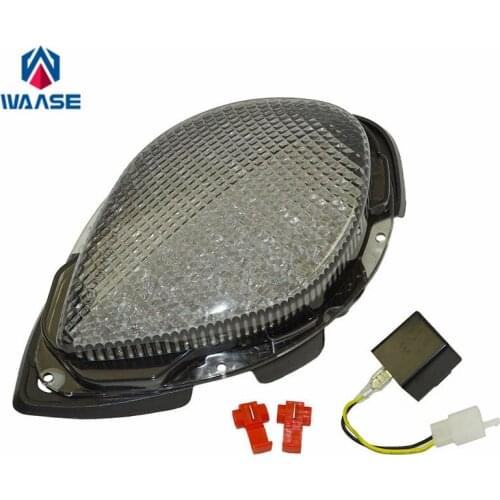 Waase For Yamaha Road Star 2004 2005 2006 2007 2008 2009 E-Mark Tail Light Brake Turn Signals Integrated LED Light