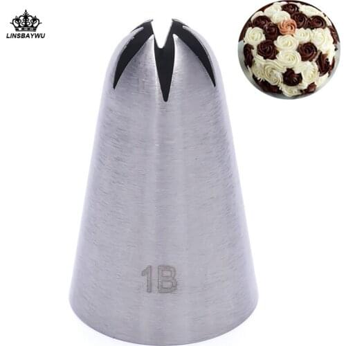 1PC #1B Large Size Piping Nozzles Cream Decorating Nozzle Cake Tip Icing Nozzle Cake Fondant Baking Tools Decoration Head Hot