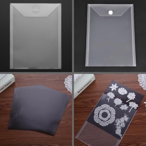 10Pcs 0.5Mm Thickness Ribber Soft Magnet Sheet Match Transparent Portable Storage Bag Used To Store Die Stamp Template Card Hot