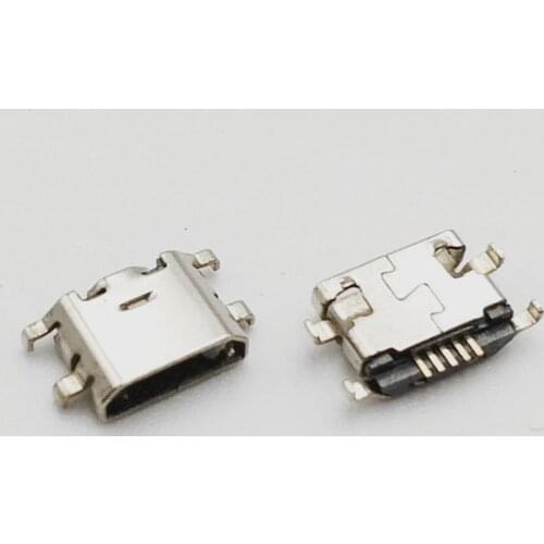 100pcs Micro USB 5pin mini Connector Reverse Heavy plate Mobile Charging port For Xiaomi MAX MI MIX Mobile phone repair parts