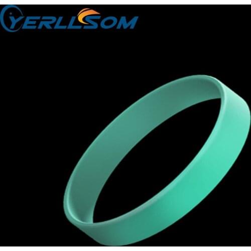 100PCS/Lot YERLLSOM High Quality 1/2 inches Aqua silicone braceletes For Events B20060419