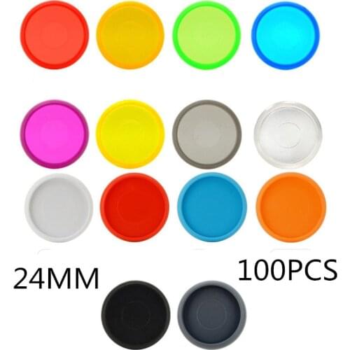 100PCS24MM color solid plastic binding ring buckle, loose-leaf notebook binding ring disc buckle CD disc