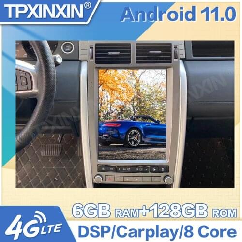 128GB Android 11 Tesla Style for Land Rover Discovery 2016 2020 Carplay GPS Car Navigation Multimedia Video Player Stereo Radio
