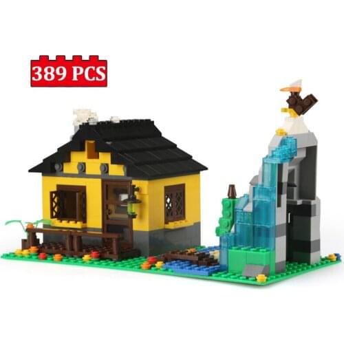 389pcs City House Building Blocks Creator Architecture Houses Bricks Kids Educational Toys For Children Gift