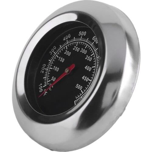 50℃~550℃ Stainless Steel BBQ Thermometer Barbecue Smoker Grill Temperature Gauge Kitchen Accessories Household Oven Thermometers