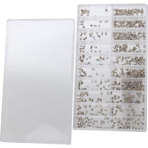 500pcs/set Mix Size Metal Watch Crown Tubes Assortment Professional watch repair Tools Parts Replacement