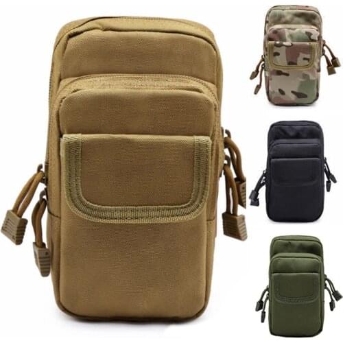 600D Nylon Tactical Military Molle Pouch Packet EDC Waist Fanny Packs Mobile Phone Storage Bags Case Outdoor Sport Hunting