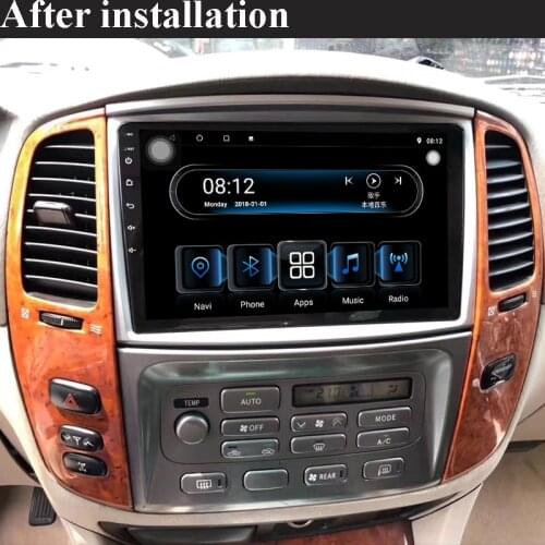 2din Android10 car stereo radio 8core ram4g rom64g car Multimedia Player for Toyota Land Cruiser LC 100 AC with carplay dsp 4G