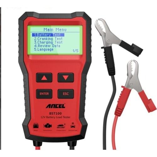 Car Battery Tester Charger Analyzer 12V 2000CCA Voltage Battery Test Car Battery Tester Charging Cricut Load Tools