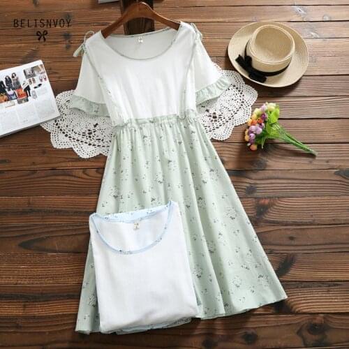 BELISNVOY Summer Dresses With Print