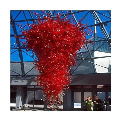 Large Chihuly Style LED Light Source 110-240V Blown Glass Chandelier Lighting