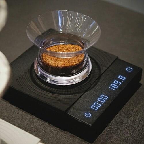 B22 New Version Black Mirror Basic Home Coffee Scale Kitchen Scales with Auto Timing for Both Espresso and Pour Over Digital