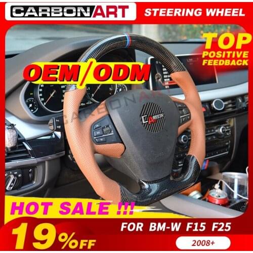 Carbon fiber Steering wheel for BMW x5 F15 X3 F25 carbon fiber interior X3 2013 F15 2014 2015 2016 F25 auto tuning parts