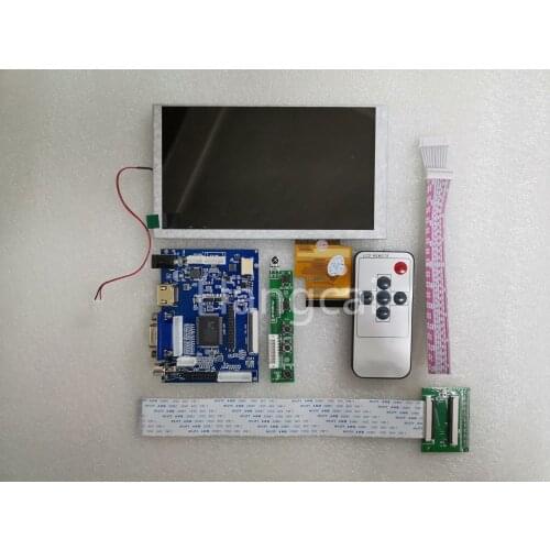 HDMI+VGA+2AV 60pin 800*480 LCD Display Driver Board Controller Kit for Panel HSD062IDW1 A00 A01 A02