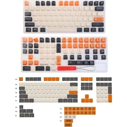 Carbon Color 104+21 Key Laser Carving OEM Profile PBT For filco Cherry G80-3800 3850 3000 Mechanical Keyboard Keycap