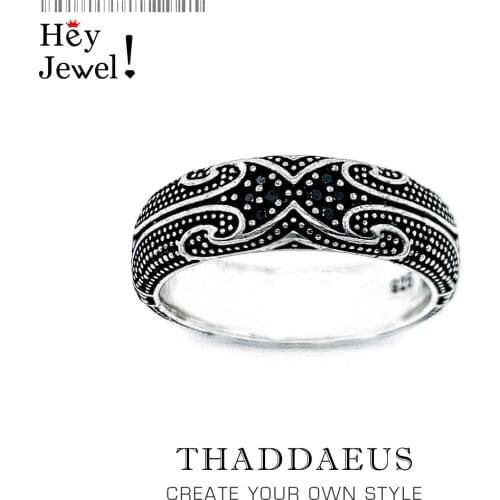 Band Ring Maori Tattoos,Ethno Fine Jewerly For Women Men,2021 Autumn Brand New Cultural Ornament Gift In 925 Sterling Silver